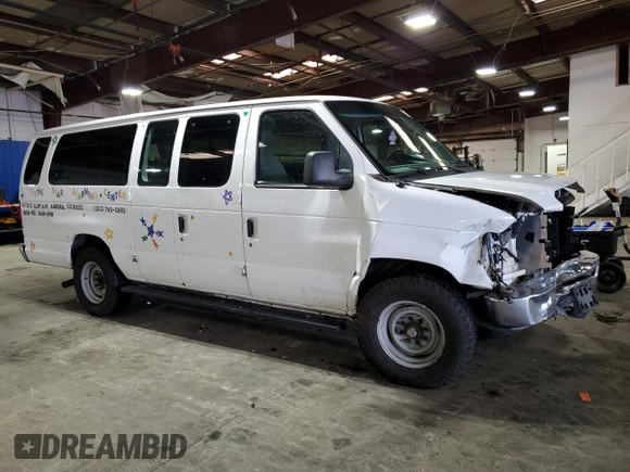 2013 Ford Econoline Passenger XL with VIN 1FBSS3BL4DDA56134, listed as a Copart auction lot 56230655 with 156,113 mi miles and Salvage title. Bid and sale history available at DreamBid. Image 4.