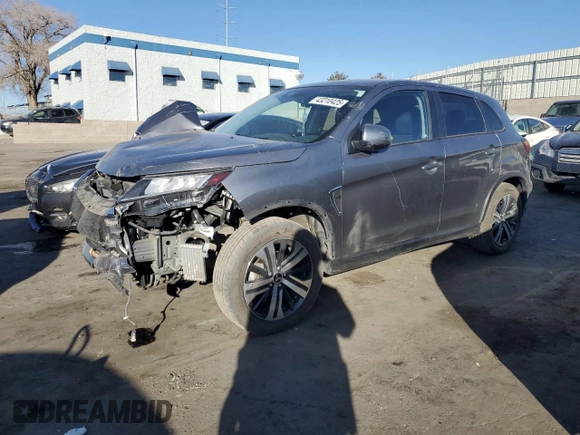 2020 Mitsubishi Outlander Sport SE 2.0 with VIN JA4AP4AU9LU015158, listed as a Copart auction lot 43210425 with 33,347 mi miles and Salvage Title. Bid and sale history available at carsss.com. Image 1.