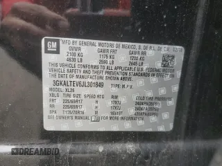 2018 GMC Terrain SLE z VIN 3GKALTEV6JL301849, wystawiony jako Copart lot #54121305 z przebiegiem 116 426 mil mil oraz Szkody całkowita. Historia ofert i sprzedaży dostępna na DreamBid. Obrazek 13.