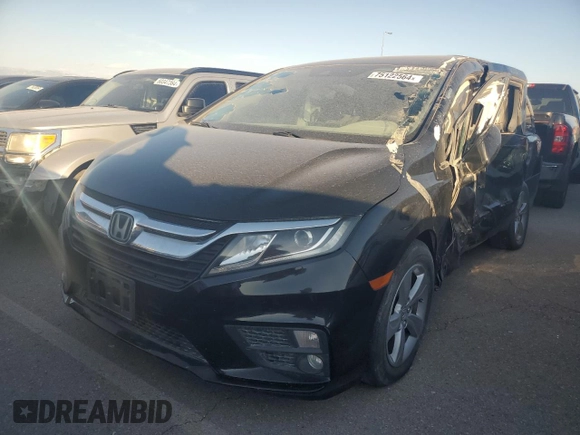 2020 Honda Odyssey EX with VIN 5FNRL6H53LB018841, listed as a Copart auction lot 75122564 with 31,211 mi miles and Salvage Title. Bid and sale history available at DreamBid. Image 2.
