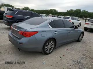 2017 Infiniti Q50 Signature Edition with VIN JN1EV7APXHM730064, listed as a Copart auction lot 58155405 with 93,425 mi miles and Salvage title. Bid and sale history available at DreamBid. Image 3.