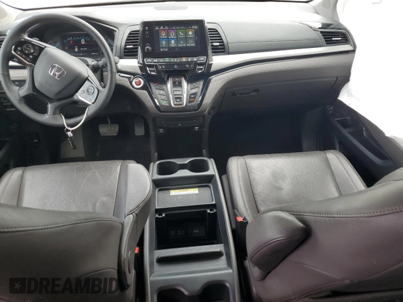 2019 Honda Odyssey Elite with VIN 5FNRL6H99KB013578, listed as a Copart auction lot 49246685 with 54,025 mi miles and Salvage title. Bid and sale history available at DreamBid. Image 8.
