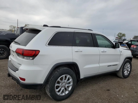 2021 Jeep Grand Cherokee Laredo X with VIN 1C4RJFAG4MC809721, listed as a Copart auction lot 53433595 with 136,257 mi miles and Salvage title. Bid and sale history available at DreamBid. Image 3.