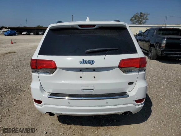 2017 Jeep Grand Cherokee Overland with VIN 1C4RJECGXHC868236, listed as a Copart auction lot 72374654 with 99,528 mi miles and Salvage Title. Bid and sale history available at carsss.com. Image 6.