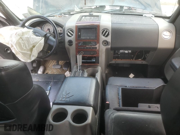 2006 Ford F-150 XLT with VIN 1FTPW12566FB16319, listed as a Copart auction lot 56421535 with 159,628 mi miles and Salvage title. Bid and sale history available at DreamBid. Image 8.