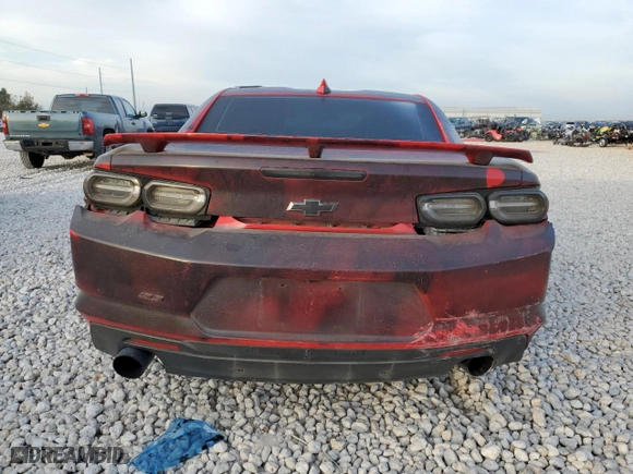 2019 Chevrolet Camaro 1SS with VIN 1G1FF1R76K0126566, listed as a Copart auction lot 82522584 with 0 mi miles and Salvage Title. Bid and sale history available at carsss.com. Image 6.
