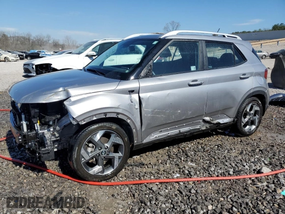 2024 Hyundai Venue Limited with VIN KMHRC8A32RU316491, listed as a Copart auction lot 46500945 with 17,585 mi miles and Salvage Title. Bid and sale history available at DreamBid. Image 1.