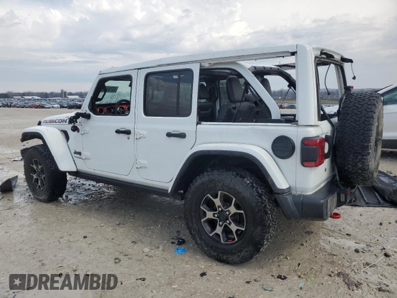 2019 Jeep Wrangler Unlimited Rubicon with VIN 1C4HJXFG3KW640345, listed as a Copart auction lot 50764465 with 131,618 mi miles and Clean title. Bid and sale history available at DreamBid. Image 2.