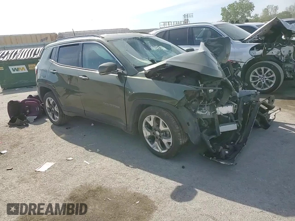 2020 Jeep Compass Limited with VIN 3C4NJDCB0LT155968, listed as a Copart auction lot 55809245 with Not provided miles and Salvage title. Bid and sale history available at DreamBid. Image 15.