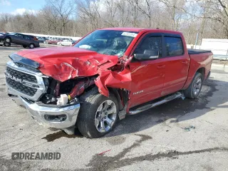 2022 Ram 1500 Big Horn with VIN 1C6RRFFG3NN455883, listed as a Copart auction lot 45040585 with 28,973 mi miles and Salvage Title. Bid and sale history available at carsss.com. Image 1.