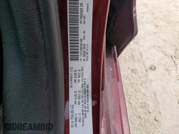 2015 Chrysler 200 Limited z VIN 1C3CCCAB6FN651994, wystawiony jako Copart lot #55987865 z przebiegiem 24 402 mil mil oraz Szkoda całkowita • Salvage title. Historia ofert i sprzedaży dostępna na DreamBid. Obrazek 12.