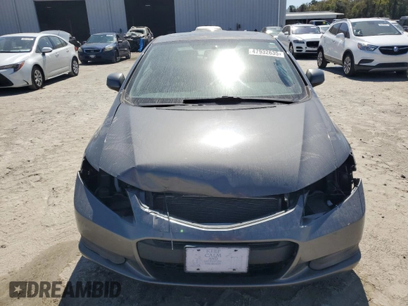 2012 Honda Civic Cpe EX-L with VIN 2HGFG3B15CH518961, listed as a Copart auction lot 47932635 with Not Provided miles and Salvage Title. Bid and sale history available at carsss.com. Image 5.