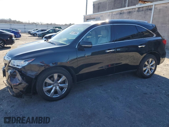 2014 Acura MDX Advance with VIN 5FRYD4H86EB029325, listed as a Copart auction lot 45663895 with 119,219 mi miles and Salvage Title. Bid and sale history available at DreamBid. Image 1.