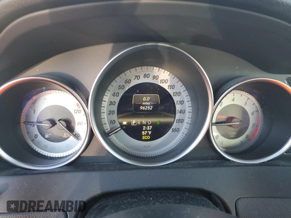2013 Mercedes-Benz C 350 Sport with VIN WDDGF5HB9DA868195, listed as a Copart auction lot 80343384 with 96,252 mi miles and Salvage Title. Bid and sale history available at DreamBid. Image 9.