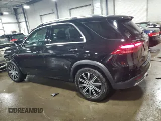 2025 Mercedes-Benz GLE 450 with VIN 4JGFB5KBXSB385683, listed as a Copart auction lot 53837845 with 1,377 mi miles and Salvage title. Bid and sale history available at DreamBid. Image 2.
