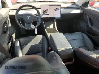 2018 Tesla Model 3 Long Range Battery with VIN 5YJ3E1EA6JF061510, listed as a Copart auction lot 55839225 with 134,570 mi miles and Salvage Title. Bid and sale history available at DreamBid. Image 8.
