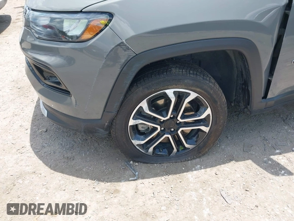 2023 Jeep Compass Limited с VIN 3C4NJDCN4PT523228, выставлен на аукционе IAAI как лот 42555447 с пробегом 57 684 миль миль и . История ставок и продаж доступна на DreamBid. Изображение 6.