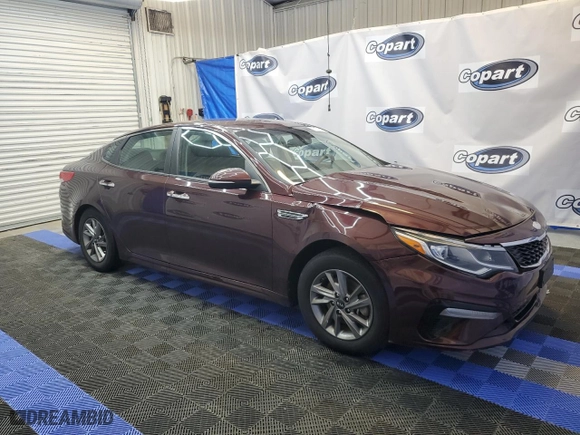 2019 Kia Optima LX with VIN 5XXGT4L34KG325562, listed as a Copart auction lot 46600864 with 104,262 mi miles and Clean Title. Bid and sale history available at carsss.com. Image 4.