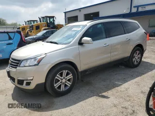 2016 Chevrolet Traverse LT z VIN 1GNKVGKDXGJ254698, wystawiony jako Copart lot #56751005 z przebiegiem 128 542 mil mil oraz Czysty tytuł • Clean title. Historia ofert i sprzedaży dostępna na DreamBid. Obrazek 1.