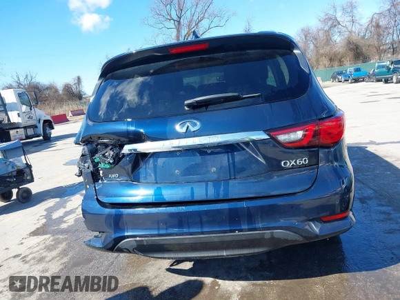 2020 Infiniti QX60 Luxe with VIN 5N1DL0MM5LC518335, listed as a IAAI auction lot 41599967 with 48,548 mi miles and . Bid and sale history available at DreamBid. Image 16.