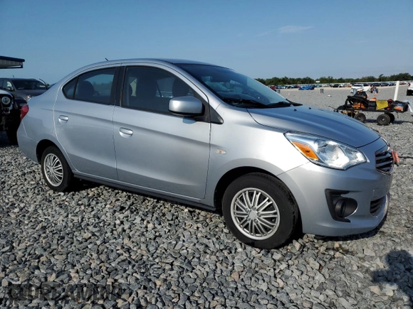 2019 Mitsubishi Mirage ES z VIN ML32F3FJ8KHF11717, wystawiony jako Copart lot #55985455 z przebiegiem 61 716 mil mil oraz Nie do naprawy. Historia ofert i sprzedaży dostępna na DreamBid. Obrazek 4.