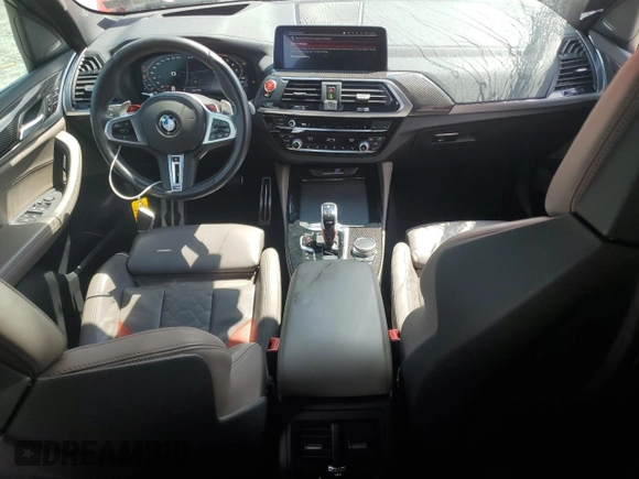 2021 BMW X3 M with VIN 5YMTS0C07M9G81496, listed as a Copart auction lot 63550525 with 53,112 mi miles and Salvage title. Bid and sale history available at DreamBid. Image 8.