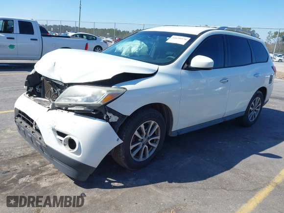 2016 Nissan Pathfinder Platinum with VIN 5N1AR2MM2GC643957, listed as a IAAI auction lot 41650970 with 165,177 mi miles. Bid and sale history available at carsss.com. Image 2.