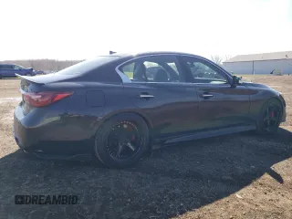 2020 Infiniti Q50 Red Sport 400 with VIN JN1FV7AR3LM660650, listed as a Copart auction lot 52442505 with 27,716 mi miles and Clean Title. Bid and sale history available at carsss.com. Image 3.