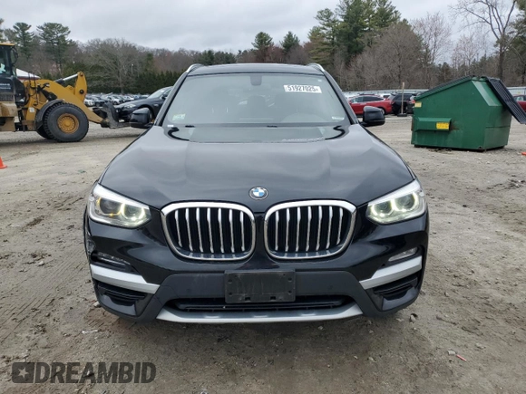 2018 BMW X3 xDrive30i with VIN 5UXTR9C50JLD72700, listed as a Copart auction lot 51927025 with 100,638 mi miles and Salvage Title. Bid and sale history available at DreamBid. Image 5.