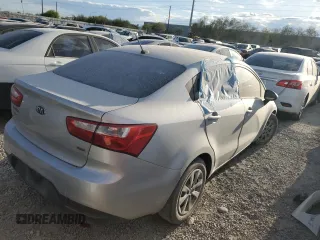 2015 Kia Rio LX with VIN KNADM4A3XF6436038, listed as a Copart auction lot 85834574 with 66,085 mi miles and Salvage Title. Bid and sale history available at carsss.com. Image 3.