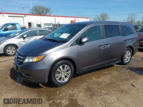 2015 Honda Odyssey EX-L with VIN 5FNRL5H68FB066570, listed as a IAAI auction lot 42092446 with 104,523 mi miles and . Bid and sale history available at DreamBid. Image 2.