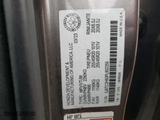 2023 Acura RDX w/A-Spec Package with VIN 5J8TC2H60PL802356, listed as a Copart auction lot 81637914 with 0 mi miles and Non Repairable. Bid and sale history available at carsss.com. Image 14.