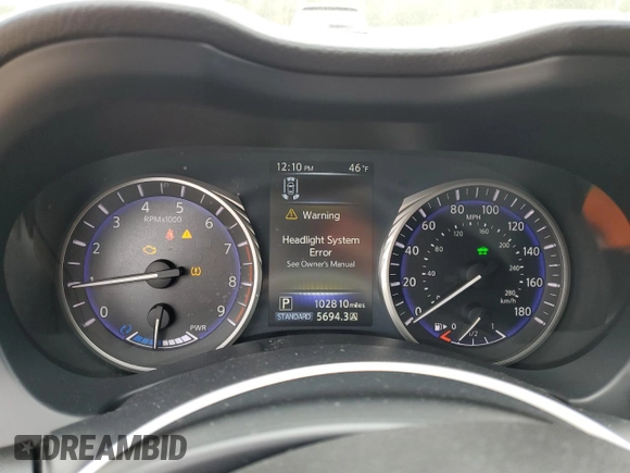 2014 Infiniti Q50 Hybrid Sport with VIN JN1AV7AP5EM690955, listed as a Copart auction lot 85952704 with 102,810 mi miles and Clean Title. Bid and sale history available at carsss.com. Image 9.