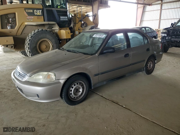 2000 Honda Civic LX with VIN 1HGEJ6671YL054252, listed as a Copart auction lot 53310845 with 215,222 mi miles and Clean Title. Bid and sale history available at carsss.com. Image 1.