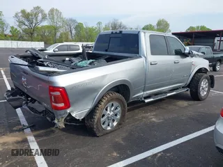 2021 Ram 2500 Laramie with VIN 3C6UR5FL5MG516837, listed as a IAAI auction lot 41989648 with Not provided miles and . Bid and sale history available at DreamBid. Image 4.