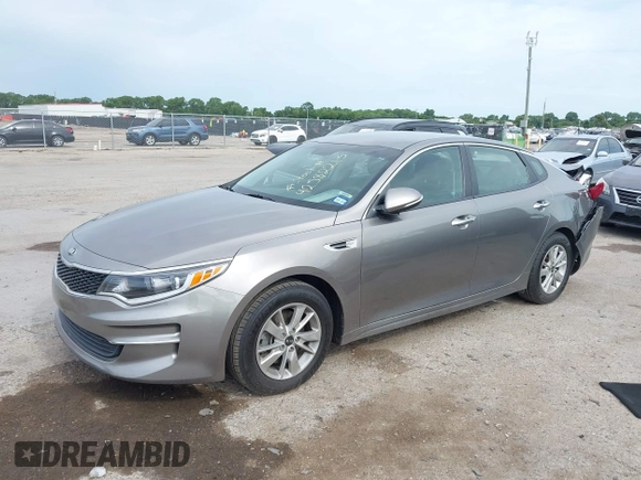 2016 Kia Optima LX with VIN 5XXGT4L37GG019897, listed as a IAAI auction lot 42582213 with 90,318 mi miles and . Bid and sale history available at DreamBid. Image 2.