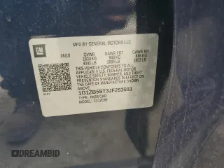 2018 Chevrolet Malibu LS with VIN 1G1ZB5ST3JF253603, listed as a Copart auction lot 54227575 with 54,608 mi miles and Salvage Title. Bid and sale history available at DreamBid. Image 12.
