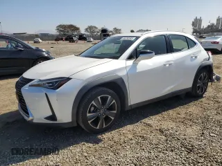 2019 Lexus UX with VIN JTHY3JBH7K2004720, listed as a Copart auction lot 46538585 with 62,908 mi miles and Salvage Title. Bid and sale history available at carsss.com. Image 1.
