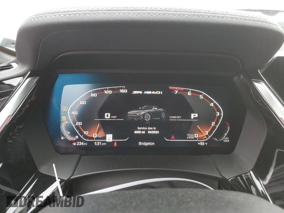 2022 BMW Z4 sDriveM40i with VIN WBAHF9C05NWX73677, listed as a Copart auction lot 78484773 with 4,000 mi miles and . Bid and sale history available at DreamBid. Image 9.
