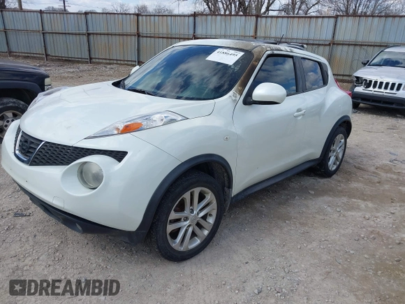 2012 Nissan Juke SL with VIN JN8AF5MV6CT113108, listed as a IAAI auction lot 41886495 with 1 mi miles. Bid and sale history available at carsss.com. Image 2.