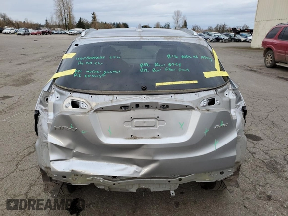 2020 Honda HR-V EX with VIN 3CZRU6H58LM719815, listed as a Copart auction lot 44361495 with 34,679 mi miles and Salvage Title. Bid and sale history available at carsss.com. Image 6.
