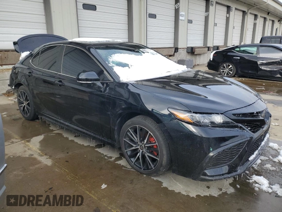 2021 Toyota Camry SE Nightshade with VIN 4T1G11AK4MU573107, listed as a Copart auction lot 45020185 with 80,770 mi miles and Salvage Title. Bid and sale history available at carsss.com. Image 4.
