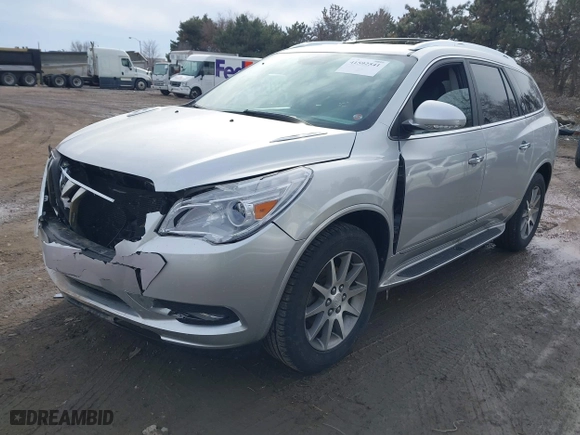 2014 Buick Enclave Leather with VIN 5GAKRBKD0EJ301834, listed as a IAAI auction lot 41592541 with 122,736 mi miles. Bid and sale history available at carsss.com. Image 17.