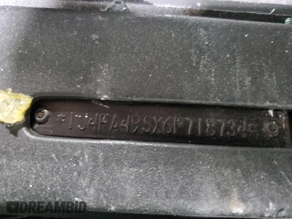 2006 Jeep Wrangler Sport z VIN 1J4FA49SX6P718734, wystawiony jako Copart lot #56516095 z przebiegiem 127 184 mil mil oraz Szkoda całkowita • Salvage title. Historia ofert i sprzedaży dostępna na DreamBid. Obrazek 12.