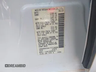 2019 Nissan Frontier SV with VIN 1N6AD0ER5KN777406, listed as a IAAI auction lot 42162010 with 77,702 mi miles and . Bid and sale history available at DreamBid. Image 9.