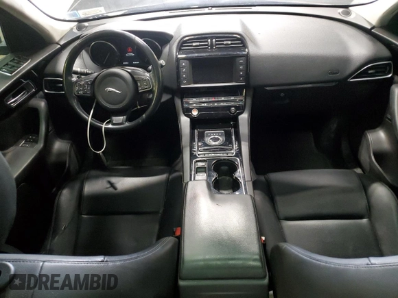 2017 Jaguar F-Pace 35t Premium with VIN SADCJ2BV4HA489317, listed as a Copart auction lot 54831305 with 61,402 mi miles and Salvage Title. Bid and sale history available at DreamBid. Image 8.