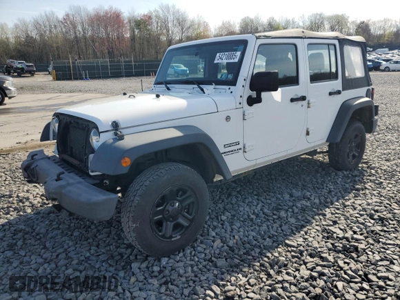 2016 Jeep Wrangler Unlimited Sport with VIN 1C4BJWDG4GL235252, listed as a Copart auction lot 54218885 with 118,849 mi miles and Salvage Title. Bid and sale history available at DreamBid. Image 1.