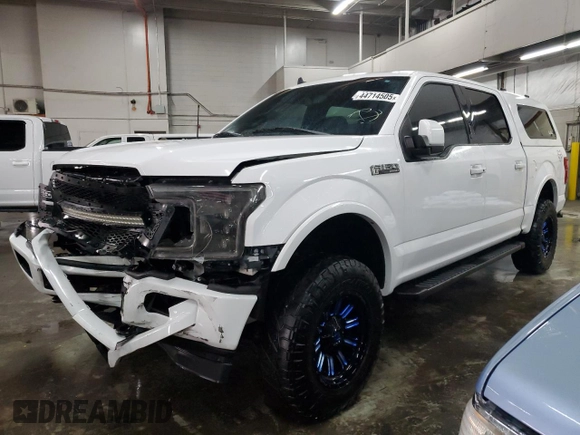 2020 Ford F-150 XL with VIN 1FTEW1E5XLKD39260, listed as a Copart auction lot 44714505 with 60,604 mi miles and Salvage Title. Bid and sale history available at carsss.com. Image 1.