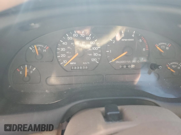 1997 Ford Mustang with VIN 1FALP4043VF109078, listed as a Copart auction lot 74601704 with 133,838 mi miles and Salvage Title. Bid and sale history available at carsss.com. Image 9.