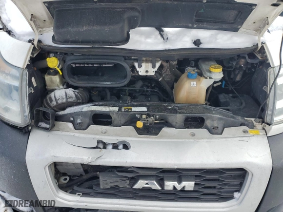 2019 Ram ProMaster Cargo Van with VIN 3C6URVJG7KE504143, listed as a Copart auction lot 45877345 with 300,689 mi miles and Salvage Title. Bid and sale history available at carsss.com. Image 11.